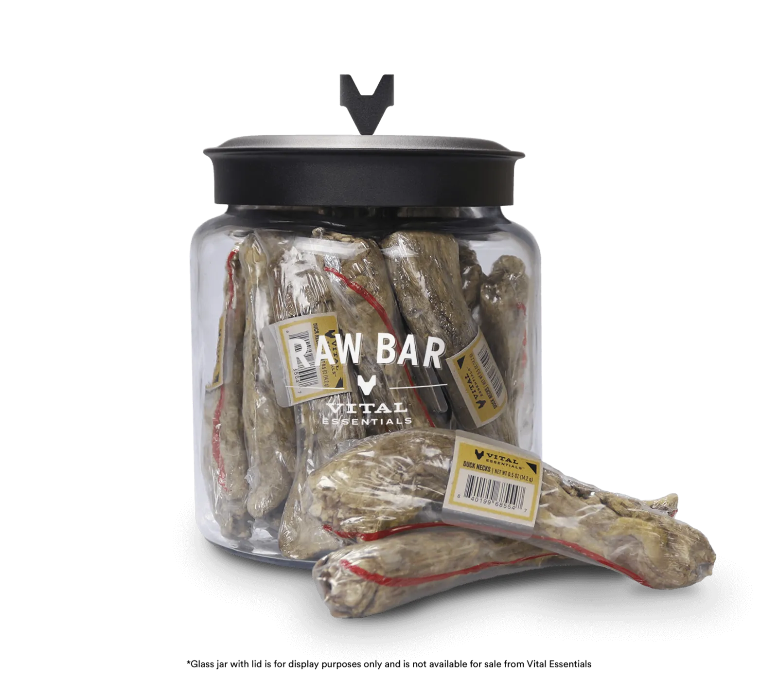 Vital Essentials Raw Bar Freeze-Dried Duck Neck Dog Treats