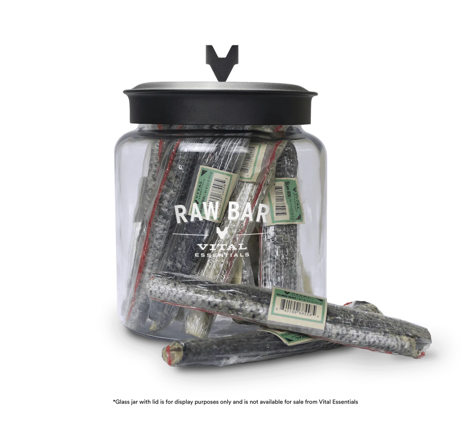 Vital Essentials Raw Bar Freeze-Dried Salmon Skin Dog Treats