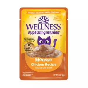 Wellness Appetizing Entrees Mouse Chicken Wet Cat Food Pouch