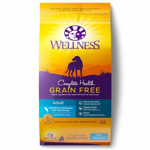 Wellness Complete Health Grain Free Adult Whitefish & Menhaden Fish Meal Recipe Dry Dog Food