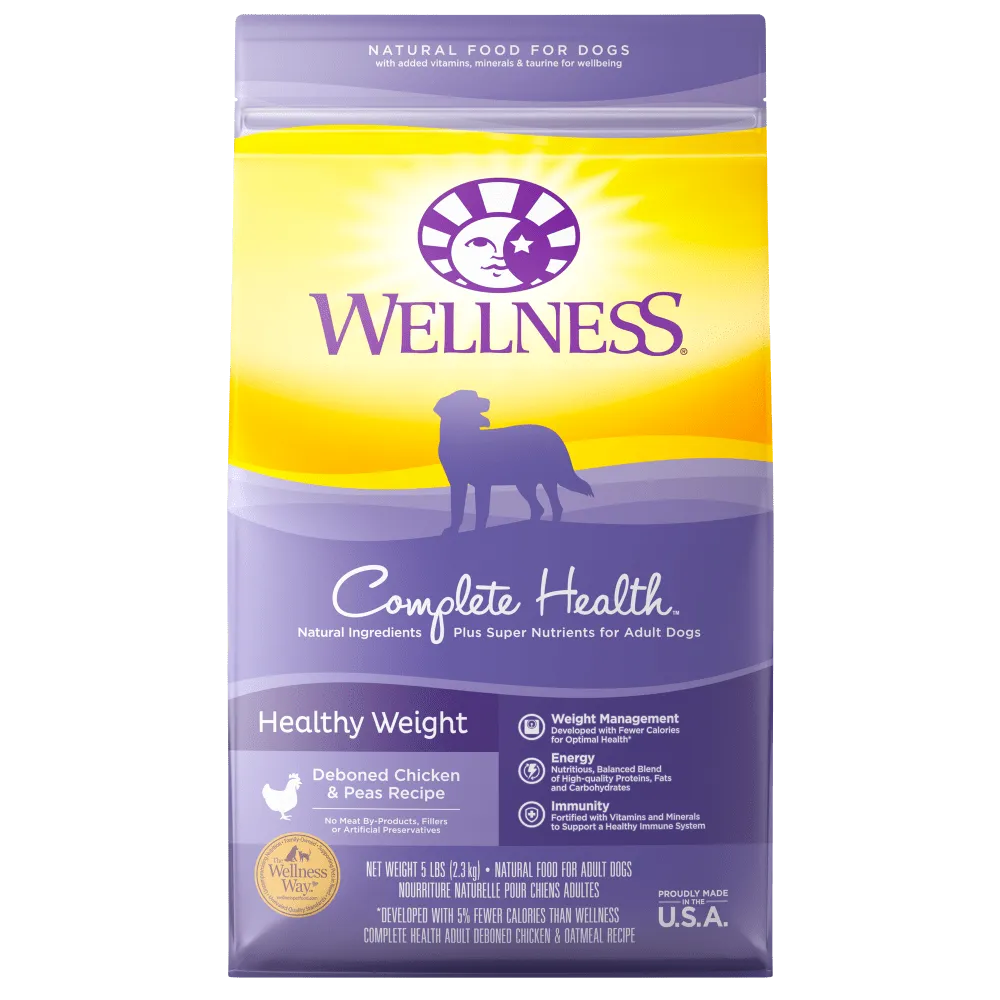 Wellness Complete Health Natural Healthy Weight Chicken and Peas Recipe Dry Dog Food