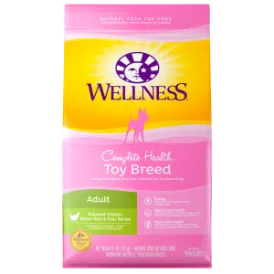 Wellness Toy Breed Complete Health Adult Deboned Chicken, Brown Rice & Peas Recipe Dry Dog Food