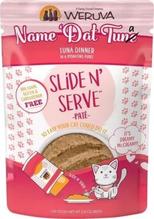 Weruva Slide N' Serve Grain Free Name 'Dat Tuna Tuna Dinner Wet Cat Food Pouch Single