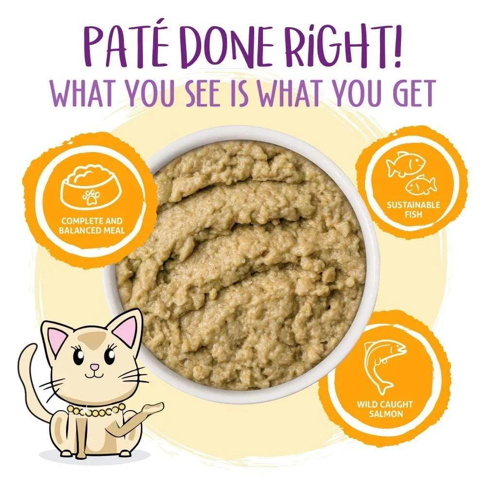 Weruva Slide N' Serve Grain Free The Slice is Right Wild Caught Salmon Dinner Wet Cat Food Pouch Single