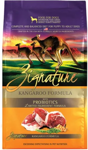 Zignature Grain Free Limited Ingredient Kangaroo Formula