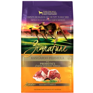 Zignature Kangaroo Formula Dry Dog Food, 4lb