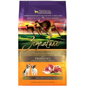 Zignature Kangaroo Small Bites Formula Dry Dog Food