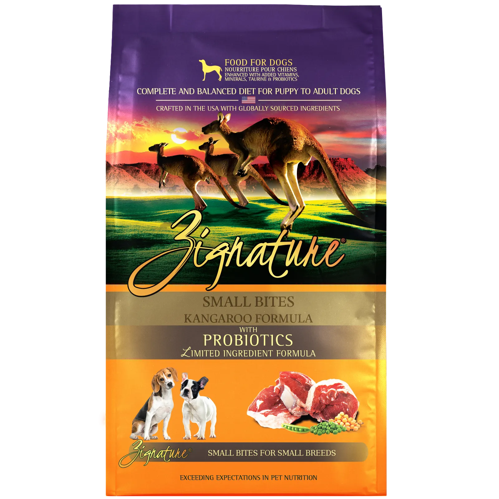 Zignature Kangaroo Small Bites Formula Dry Dog Food