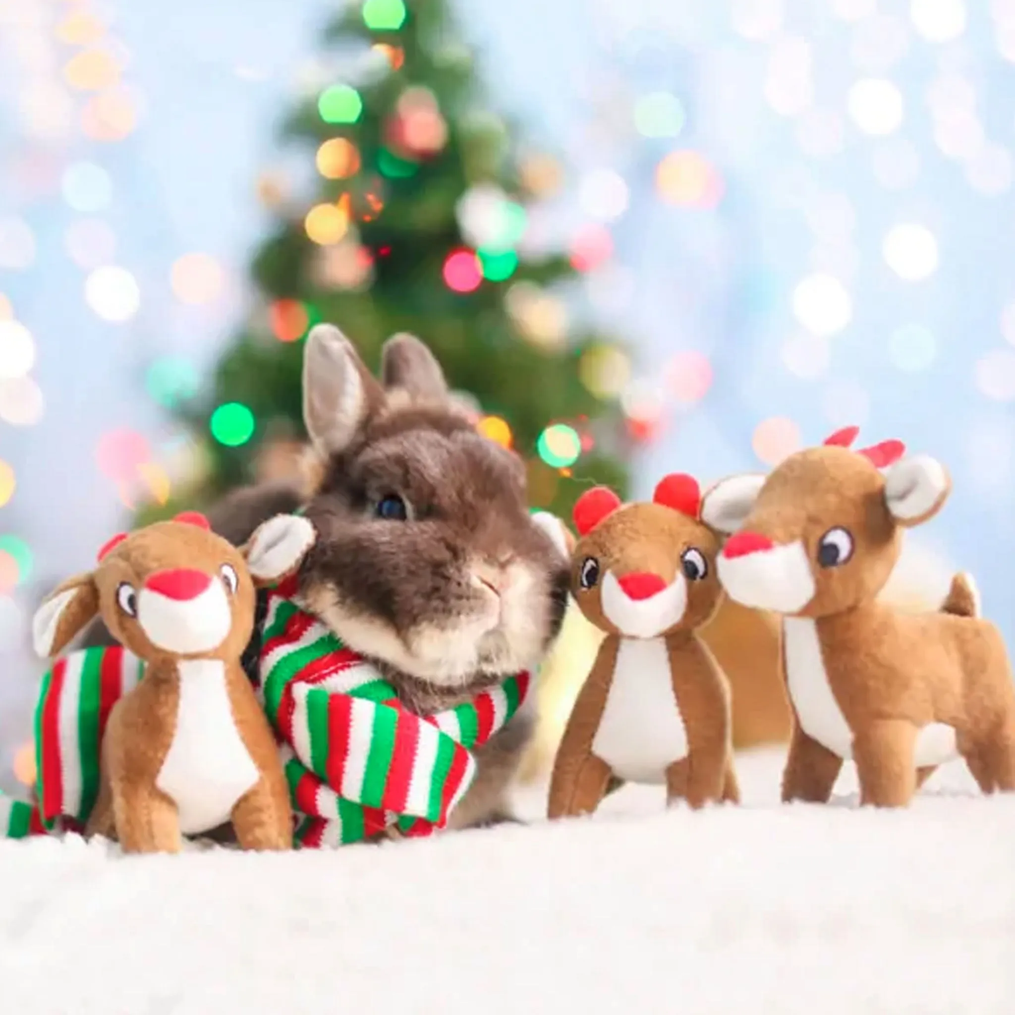 Zippy Paws Holiday Miniz Reindeer Dog Toys