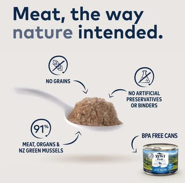 ZIWI Peak Grain Free Lamb Recipe Canned Dog Food