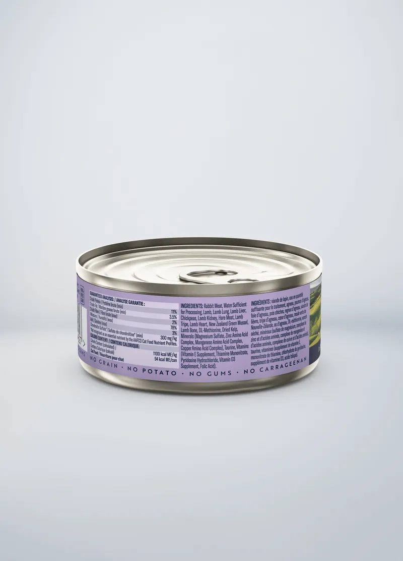 ZIWI Peak Grain Free Rabbit & Lamb Recipe Canned Cat Food