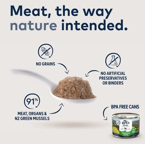 ZIWI Peak Grain Free Tripe & Lamb Recipe Canned Dog Food