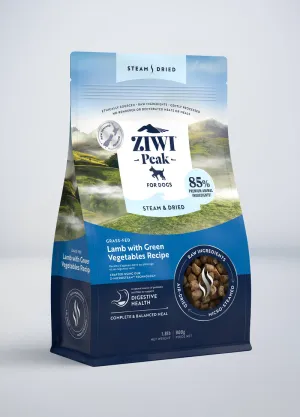 ZIWI Peak Steam & Dried Lamb with Green Vegetables Recipe Air-Dried Dog Food